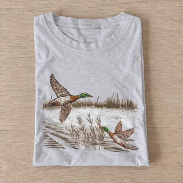 Marsh flight ducks t shirt gray20marsh flight ducks.webp