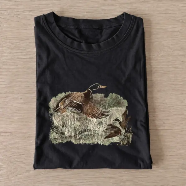 Marsh flying ducks t shirt black20marsh flying ducks.webp