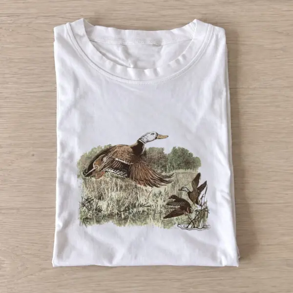 Marsh flying ducks t shirt white20marsh flying ducks.webp