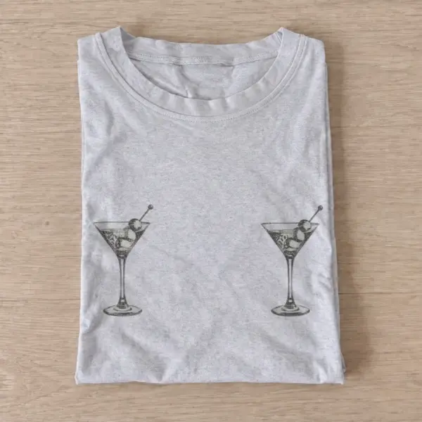 Martini pair graphic t shirt gray20martini pair.webp