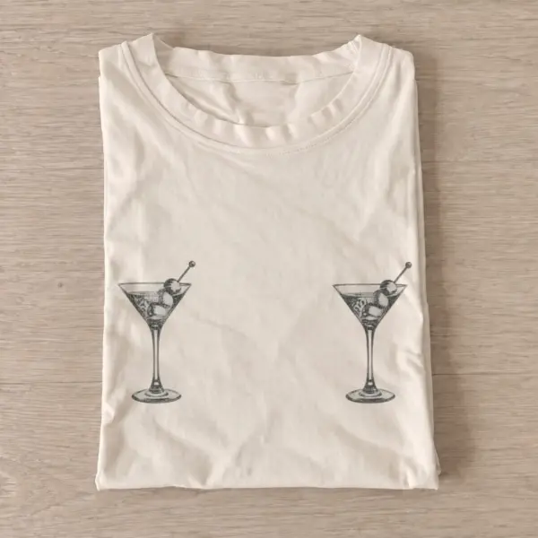 Martini pair graphic t shirt sand20martini pair.webp