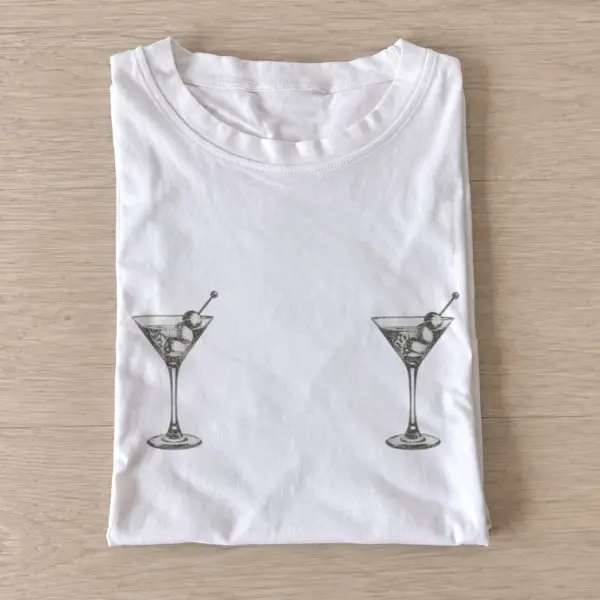 Martini pair graphic t shirt white20martini pair.webp