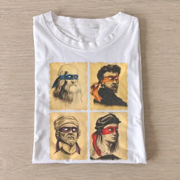 Masked philosophers graphic t shirt white20masked philosophers.webp