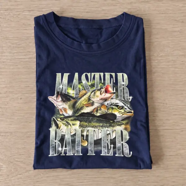Master Baiter Fishing T-Shirt — graphic design