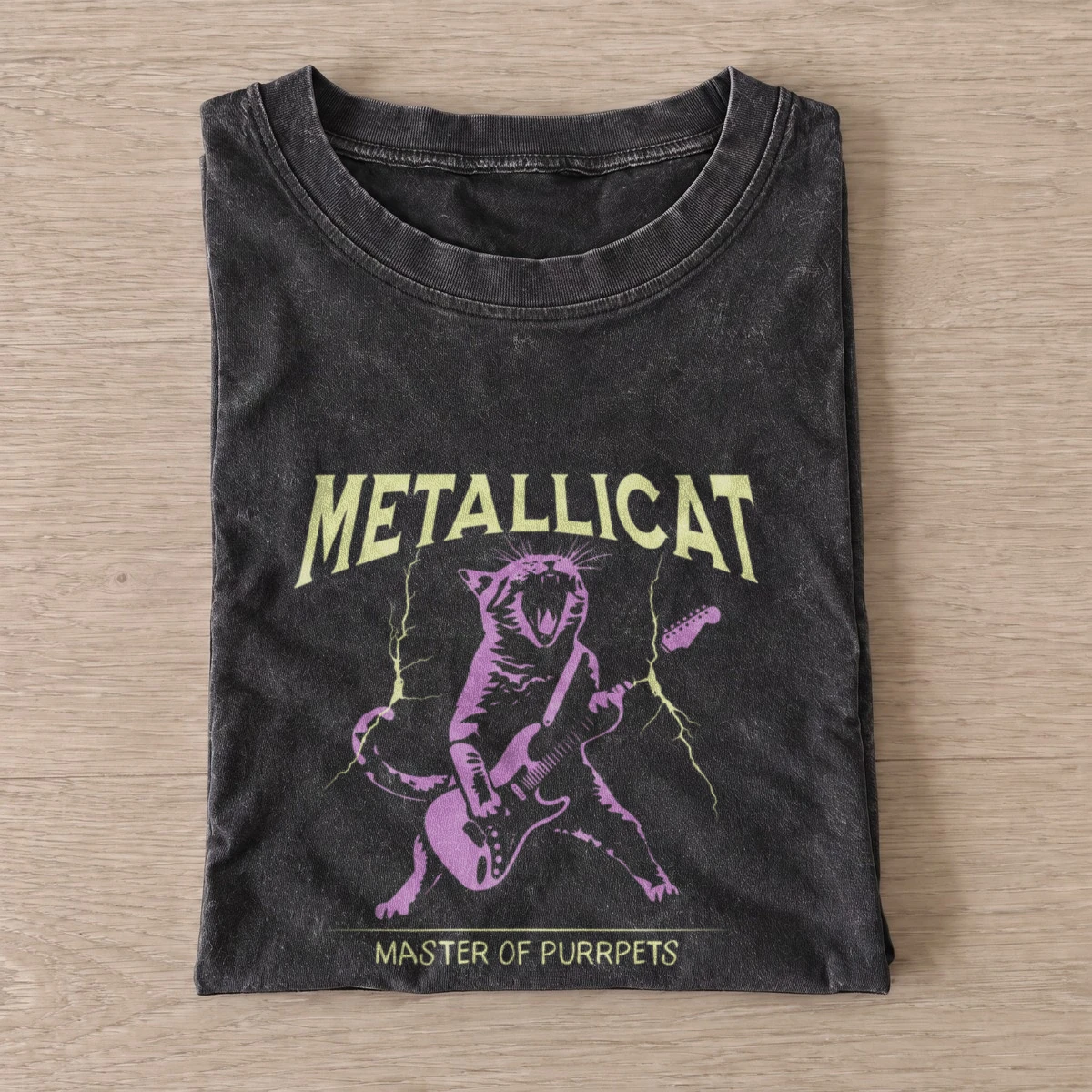 Master of purrpets vintage t shirt washed20black20master of purrpets.webp
