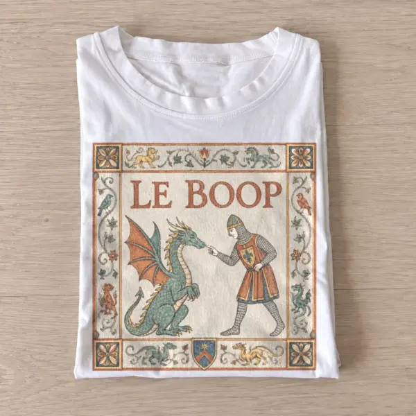 Medieval dragon le boop t shirt white20medieval dragon boop.webp