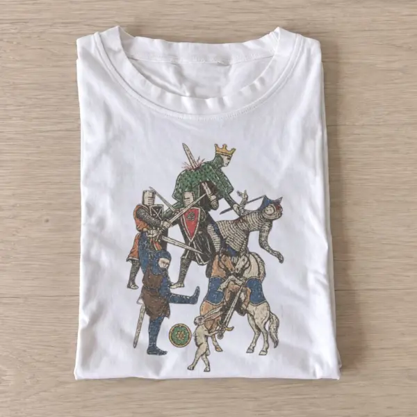 Medieval knight parade t shirt white20medieval knight parade.webp