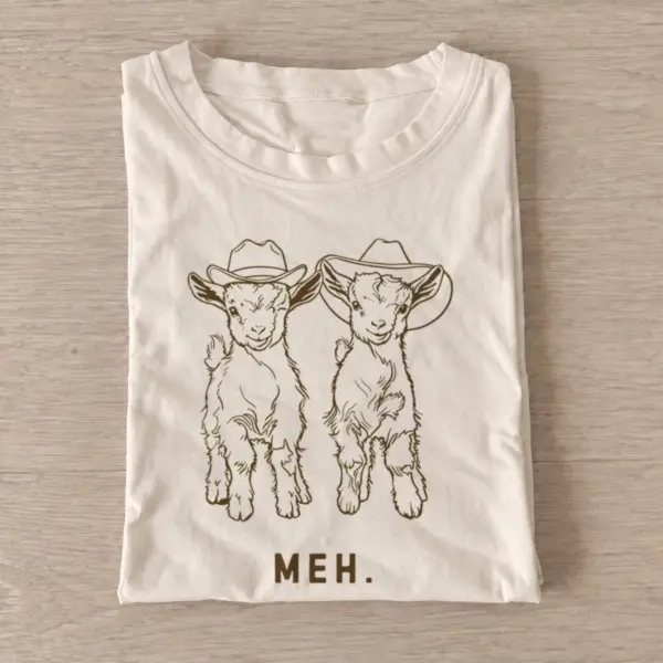 Meh cowboy goats t shirt sand20meh cowboy goats.webp