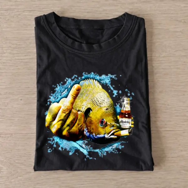 Middle finger sunfish t shirt black20middle finger sunfish.webp