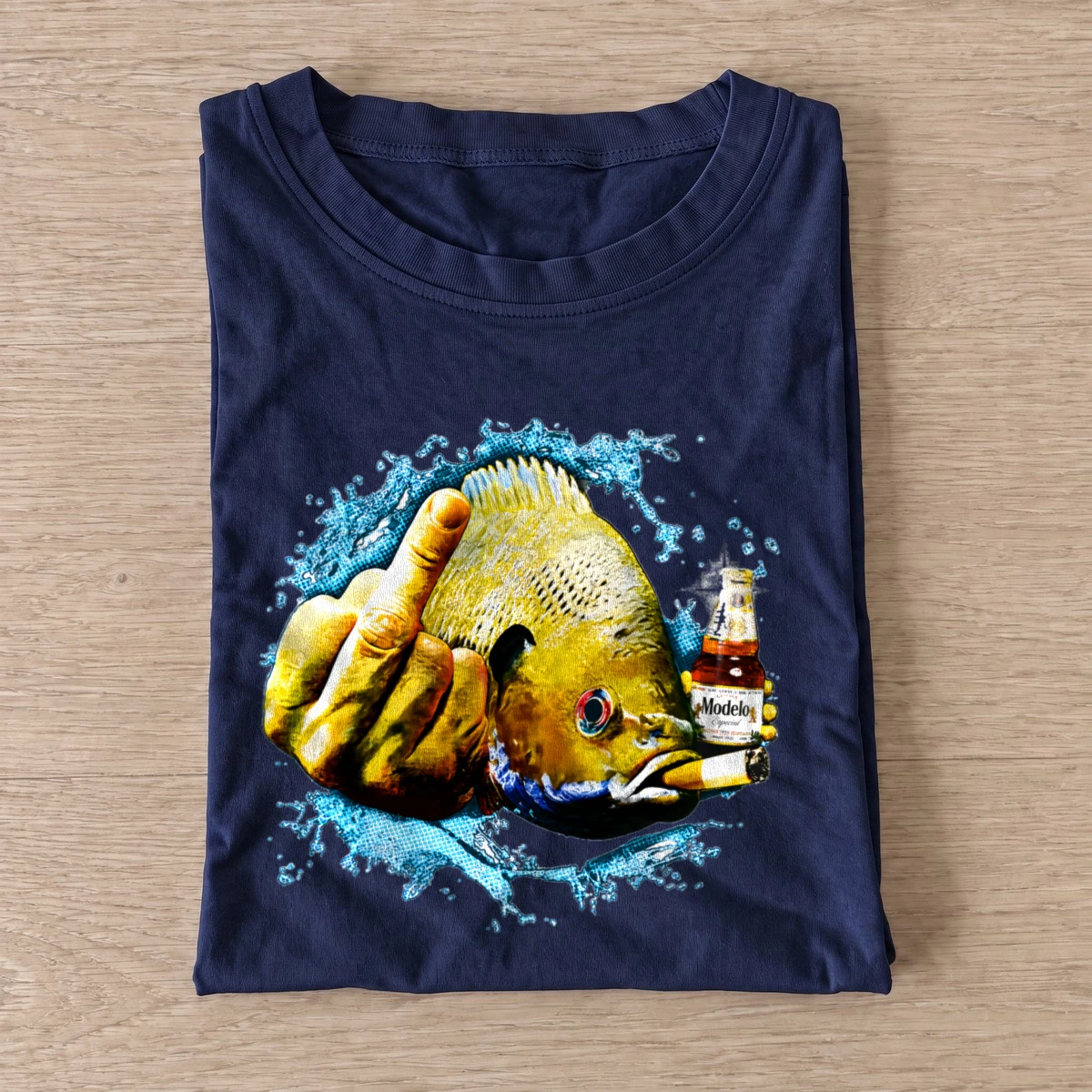 Middle finger sunfish t shirt navy20middle finger sunfish.webp