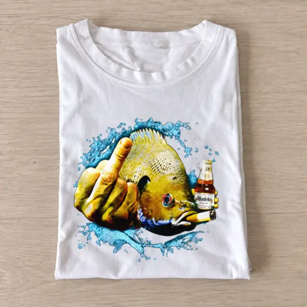 Middle finger sunfish t shirt white20middle finger sunfish.webp
