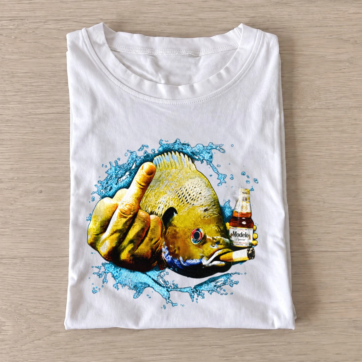 Middle finger sunfish t shirt white20middle finger sunfish.webp