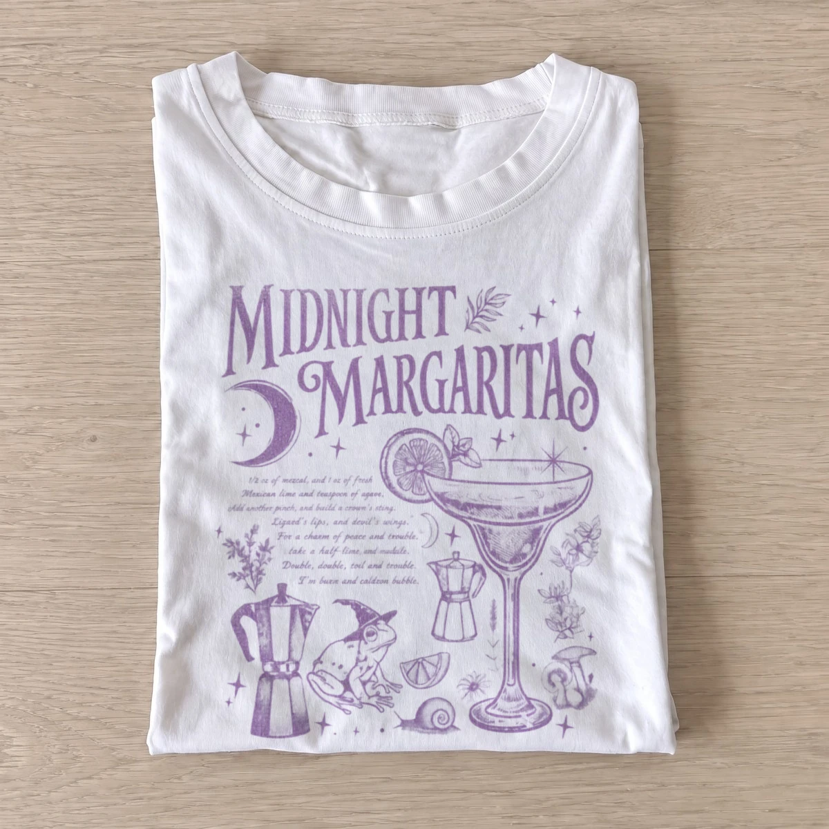Midnight margaritas graphic t shirt white20moonlit margaritas.webp