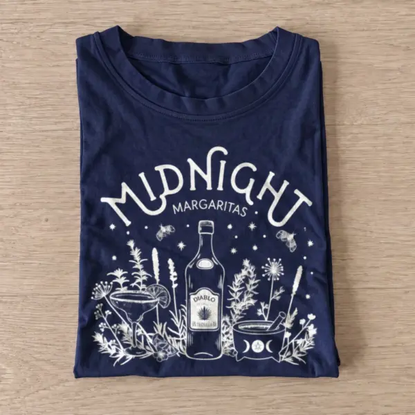 Midnight margaritas tequila cocktail t shirt navy20midnight tequila cocktails.webp