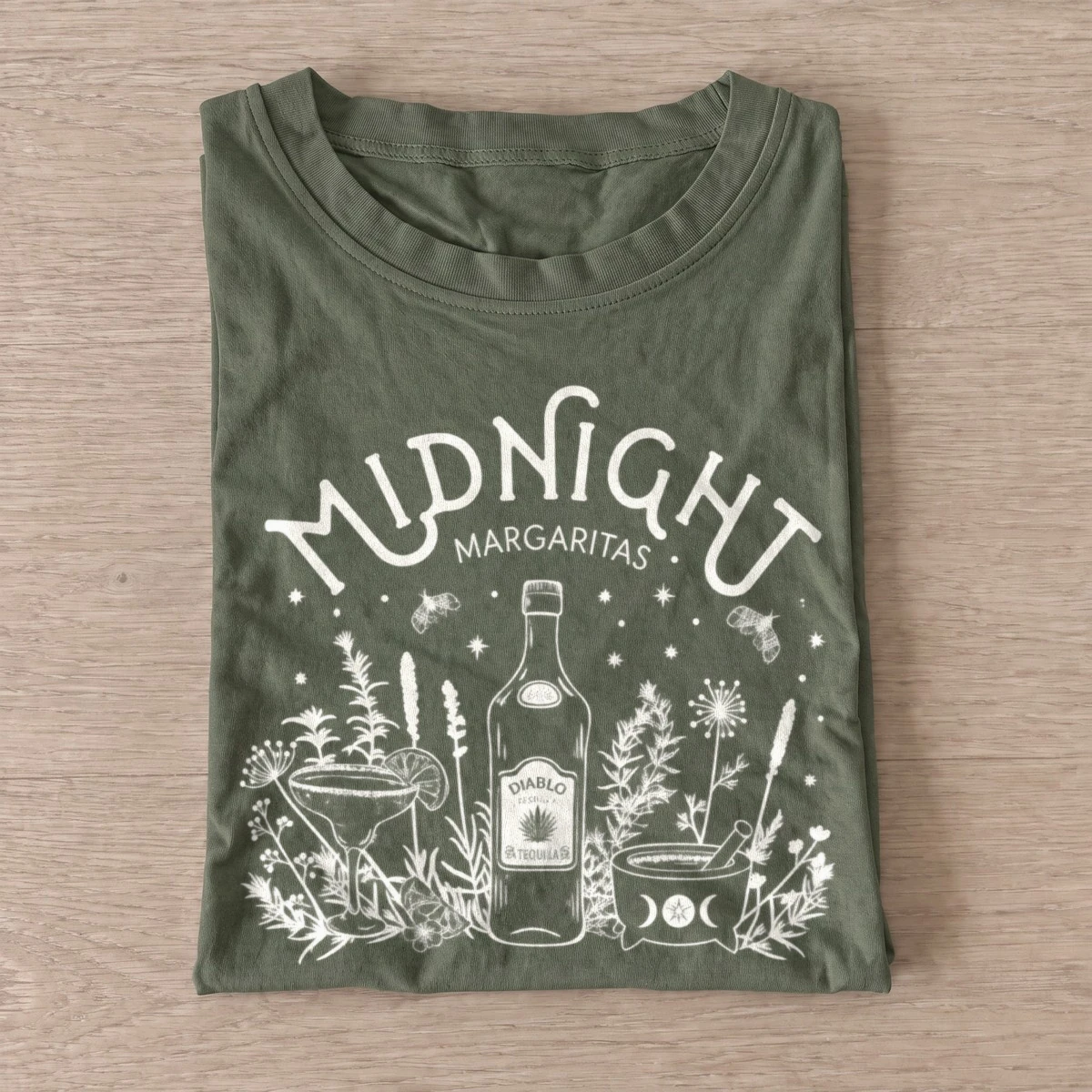 Midnight margaritas tequila cocktail t shirt olive20midnight tequila cocktails.webp