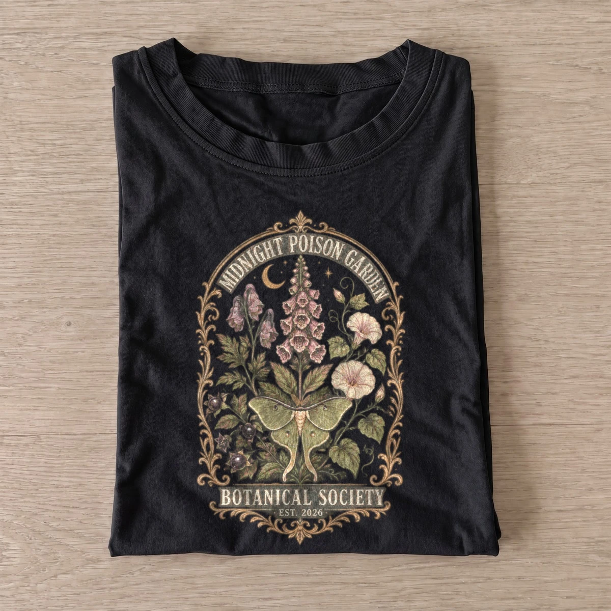 Midnight poison garden botanical t shirt black20midnight poison garden.webp