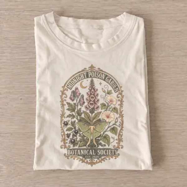 Midnight poison garden botanical t shirt sand20midnight poison garden.webp
