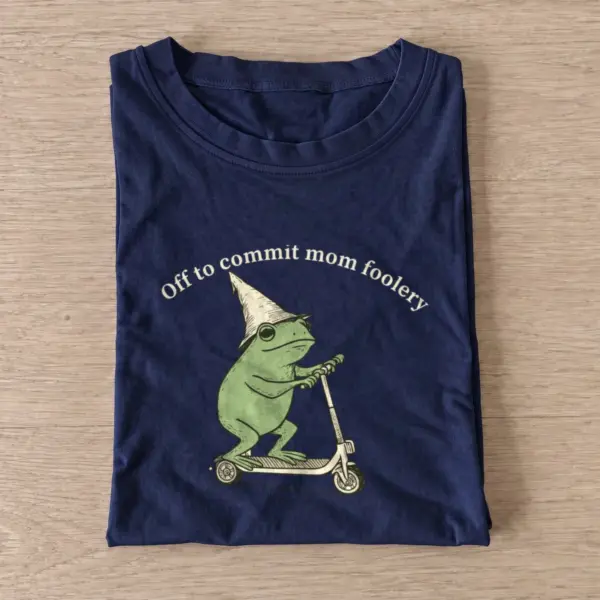 Mom foolery t shirt navy20mom foolery.webp