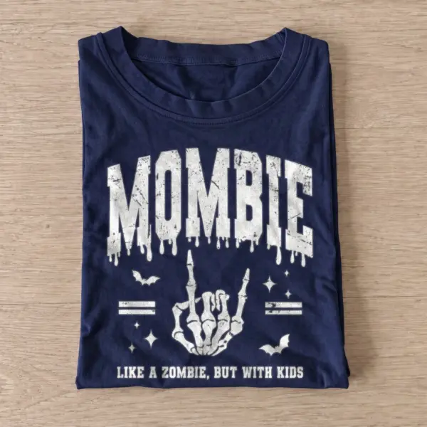 Mombie like a zombie but with kids t shirt navy20mombie.webp