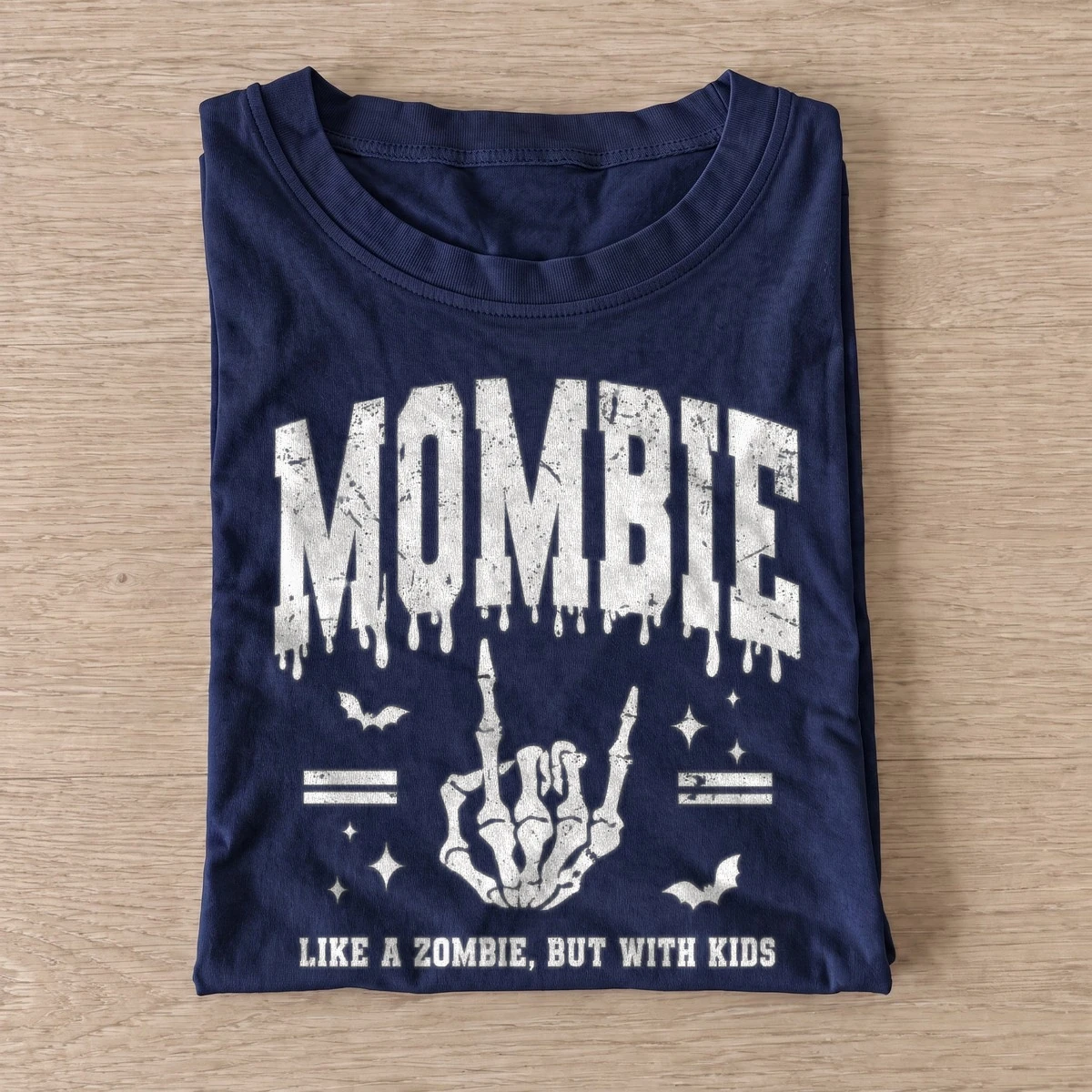 Mombie like a zombie but with kids t shirt navy20mombie.webp