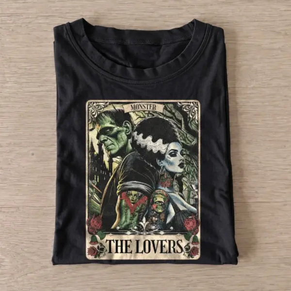 Monster lovers tarot card t shirt black20monster lovers tarot.webp