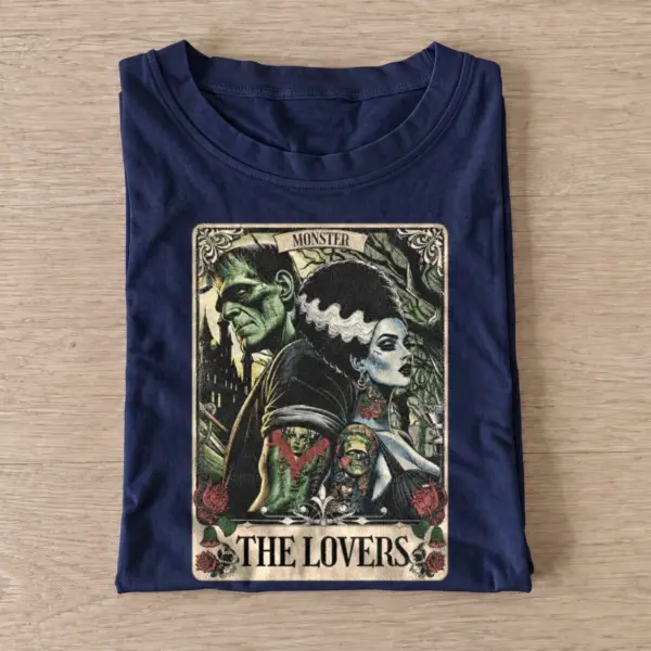 Monster lovers tarot card t shirt navy20monster lovers tarot.webp