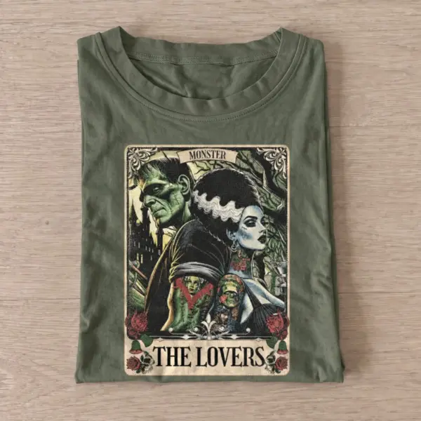 Monster lovers tarot card t shirt olive20monster lovers tarot.webp