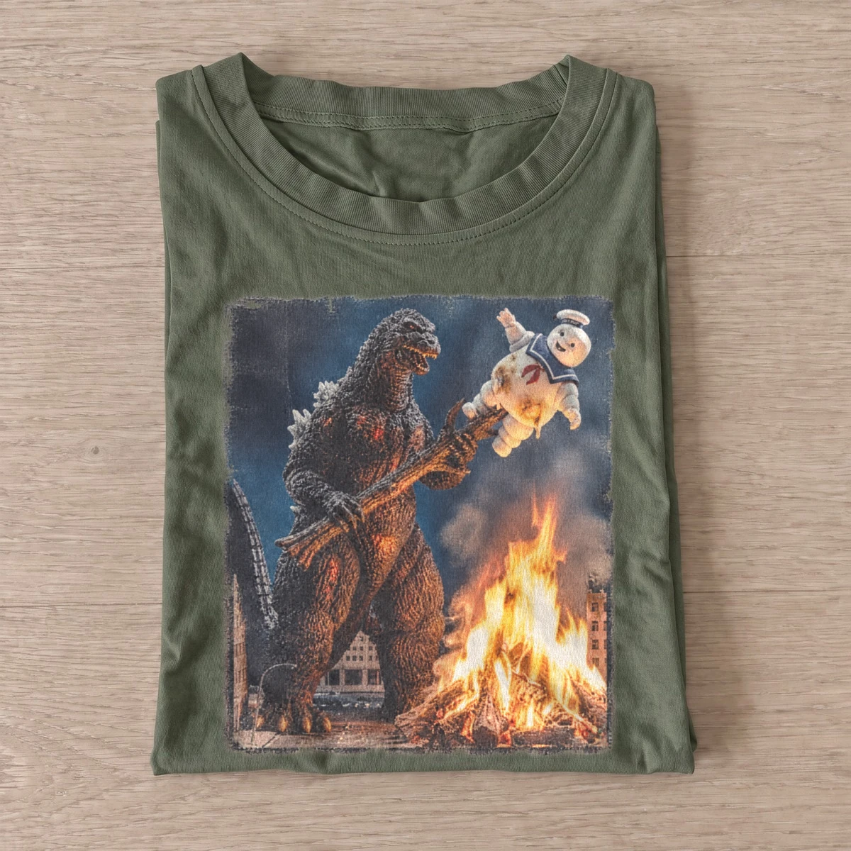 Monster marshmallow roast t shirt olive20monster marshmallow roast.webp
