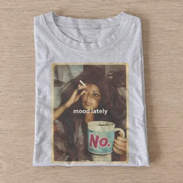 Mood lately coffee doll graphic t shirt gray20coffee mood doll.webp