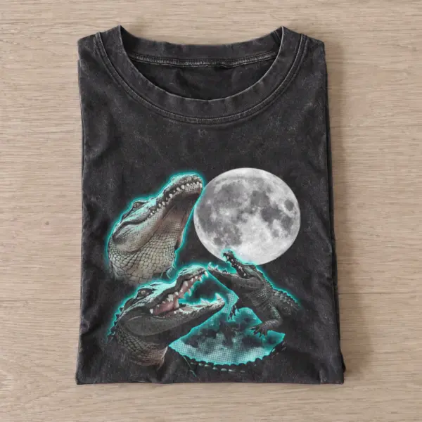 Moonlit alligator vintage t shirt washed20black20moonlit alligator.webp