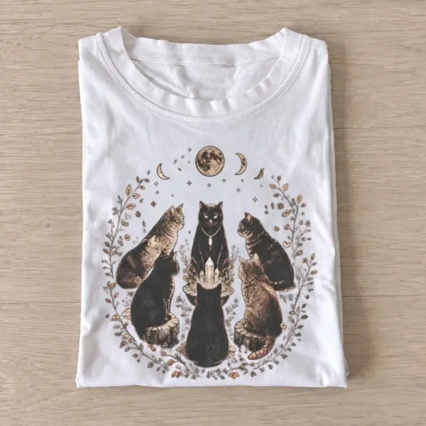 Moonlit cat circle t shirt white20moonlit cat circle.webp