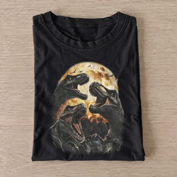 Moonlit dinosaur trio t shirt black20moonlit dinosaur trio.webp