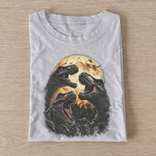 Moonlit dinosaur trio t shirt gray20moonlit dinosaur trio.webp