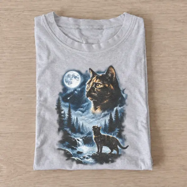 Moonlit forest cat t shirt gray20moonlit forest cat.webp