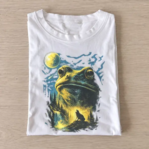 Moonlit frog and wolf graphic t shirt white20moonlit frog wolf.webp
