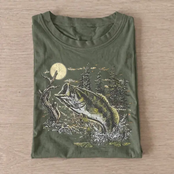 Moonlit leaping bass t shirt olive20moonlit leaping bass.webp