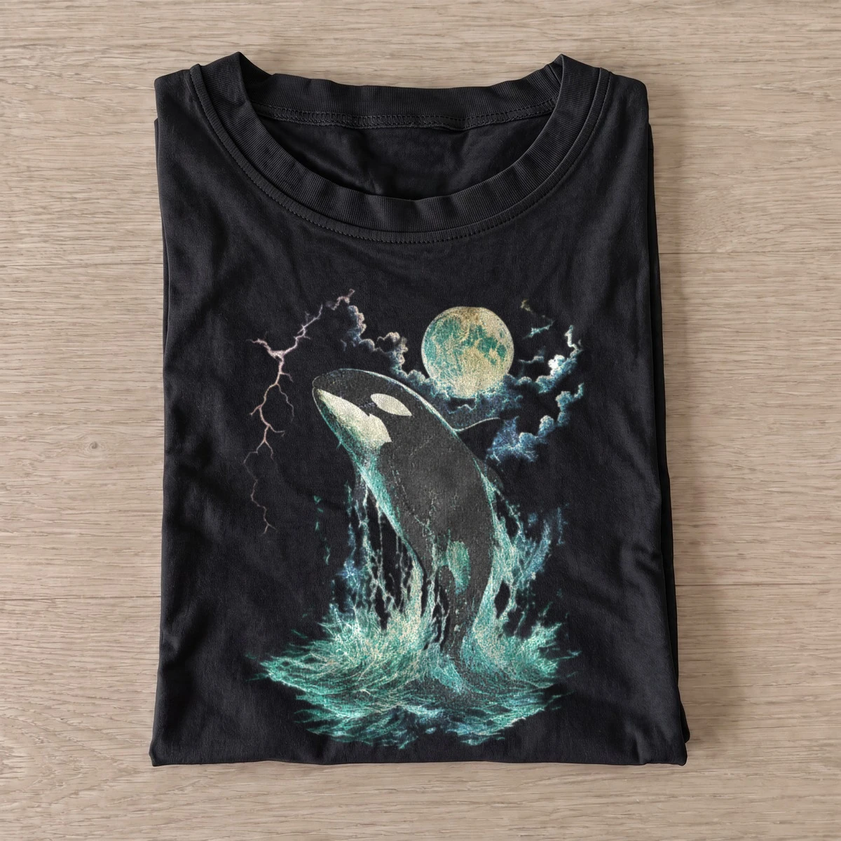 Moonlit orca breaching ocean t shirt black20moonlit orca.webp