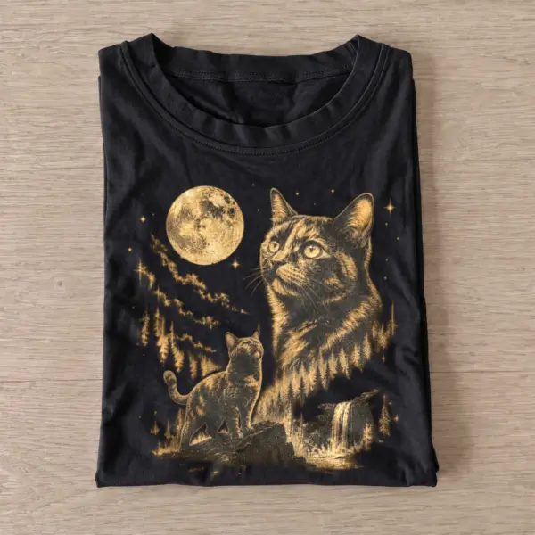 Moonlit tabby cat graphic t shirt black20moonlit tabby.webp
