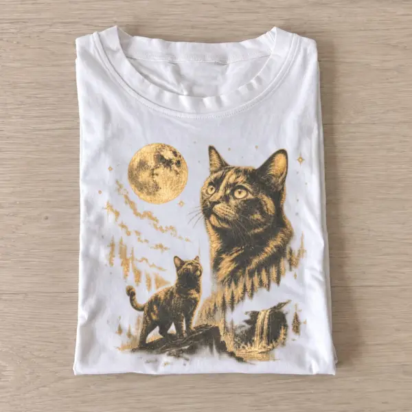 Moonlit tabby cat graphic t shirt white20moonlit tabby.webp