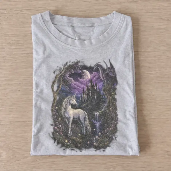 Moonlit unicorn castle t shirt gray20moonlit unicorn castle.webp