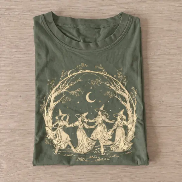 Moonlit witch dance t shirt olive20moonlit witch dance.webp