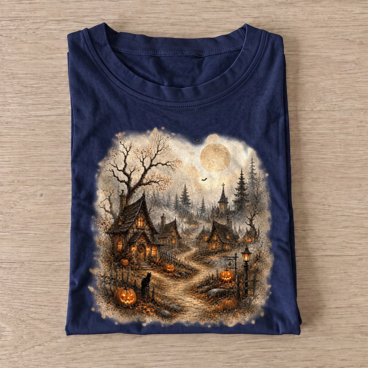 Moonlit witch village t shirt navy20moonlit witch village.webp