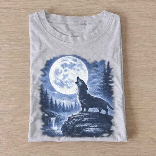 Moonlit wolf dachshund t shirt gray20moonlit wolf.webp