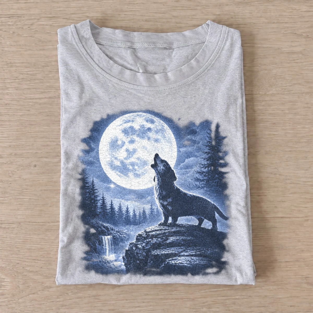 Moonlit wolf dachshund t shirt gray20moonlit wolf.webp