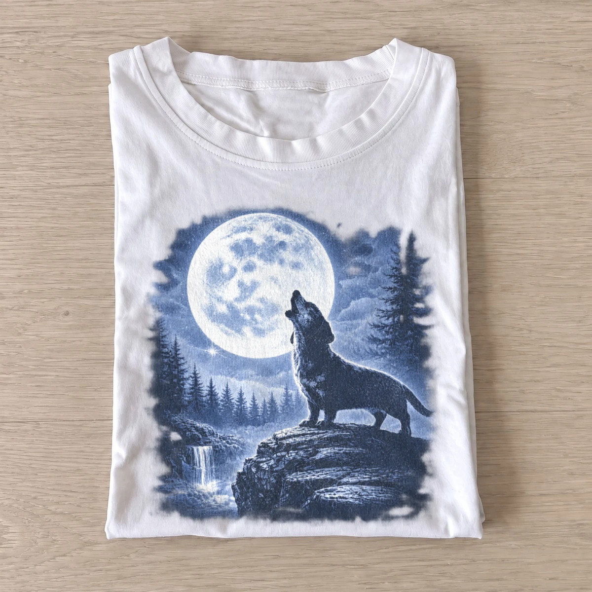 Moonlit wolf dachshund t shirt white20moonlit wolf.webp