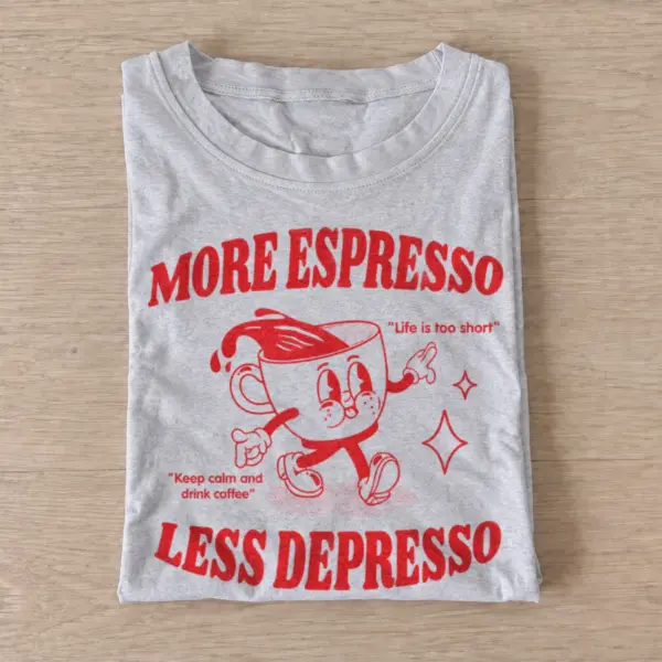 More espresso less depresso coffee t shirt gray20more espresso less depresso.webp