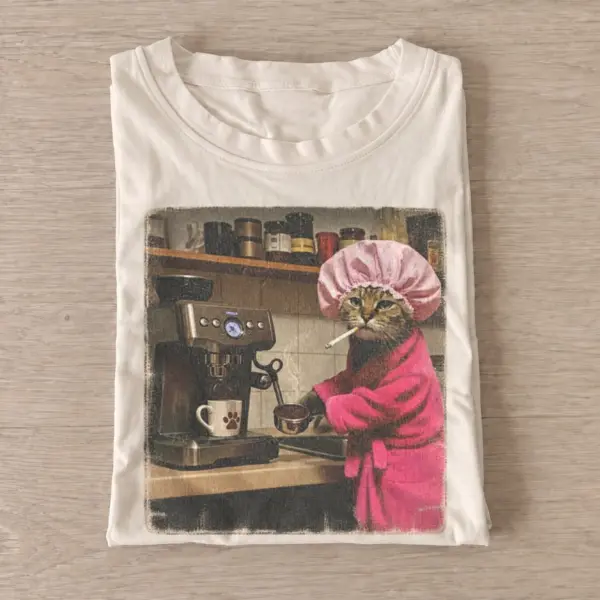 Morning coffee cat t shirt sand20morning coffee cat.webp