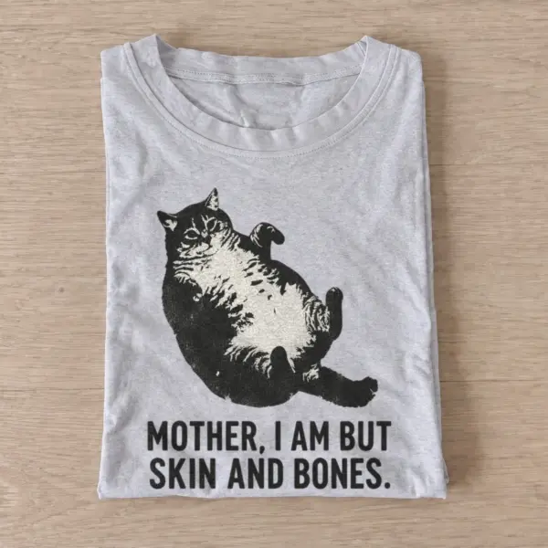 Mother i am but skin and bones cat t shirt gray20skin and bones cat.webp