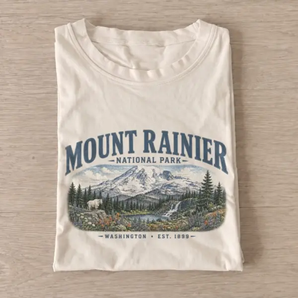 Mount rainier national park graphic t shirt sand20mount rainier.webp