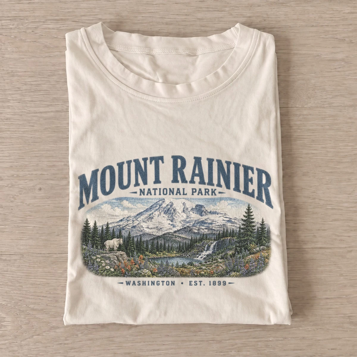 Mount rainier national park graphic t shirt sand20mount rainier.webp